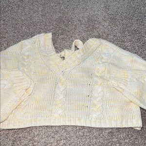 Altrd state cropped open back sweater